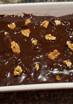 Una foto de Postre de Chocolate y Nueces