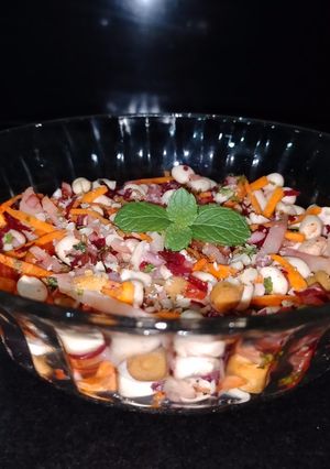 A picture of Peanut disco salad.