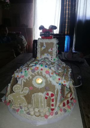 Una foto de Mi casita de jengibre!!!!🎅🤶🤶❤️❤️