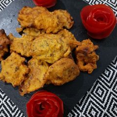 Chicken mince pakora A picture of Chicken mince pakora.
