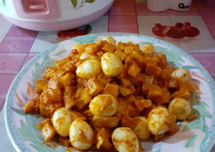 Resep Sambel goreng kentang+telur puyuh, Enak Banget