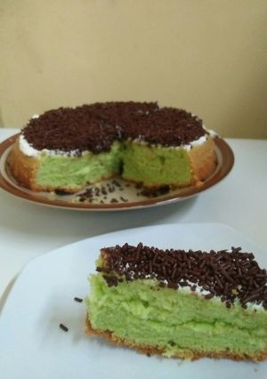 Foto resep Bolu Pandan panggang teplon