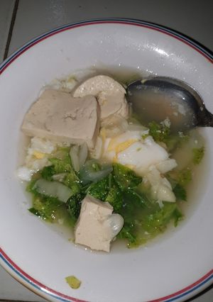 Foto resep Sayur Telur tahu sawi