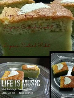 Foto resep Matcha Magic Custard Cake