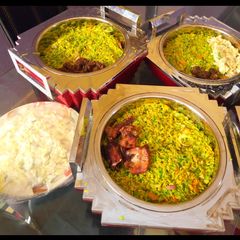 A picture of Multicolored fried rice.
