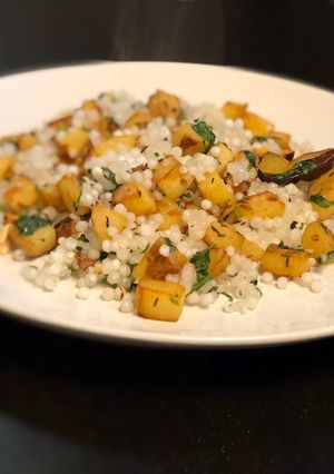 A picture of Sabudana Poha.