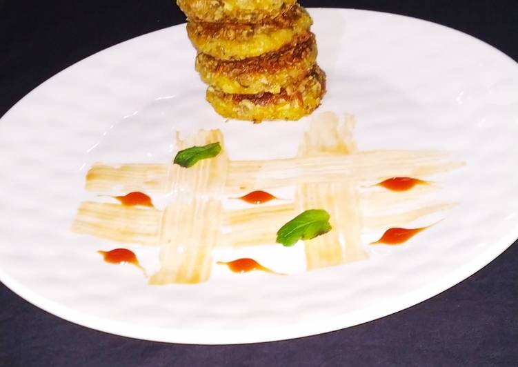 Potato Cheese Moong Joor Tikki