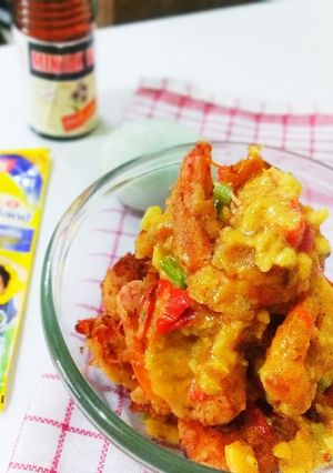 Foto resep Udang Tepung Salted Egg