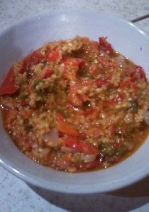 Foto resep sambel kombinasi