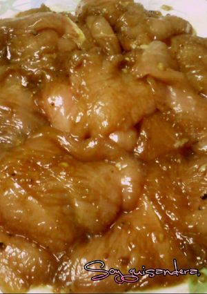 Una foto de Aderezo para macerar filetes a la plancha