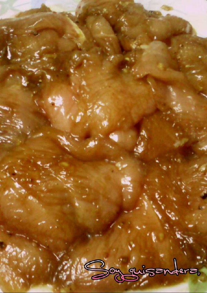 Una foto de Aderezo para macerar filetes a la plancha