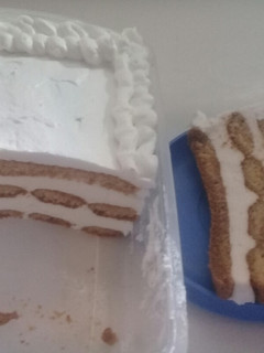Una foto de Postre de vainilla