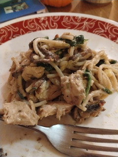 A picture of Tuscan Style Chicken and Pasta GF DF.