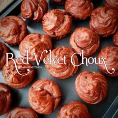 รูปของ Red Velvet Choux (Soes Red Velvet)