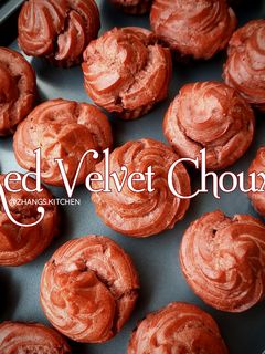 Foto resep Red Velvet Choux (Soes Red Velvet)