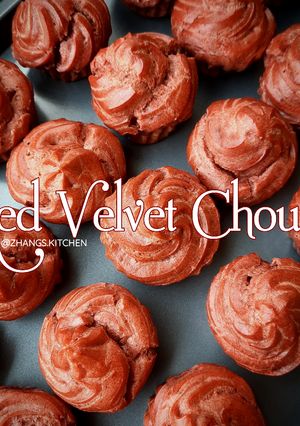 Foto resep Red Velvet Choux (Soes Red Velvet)