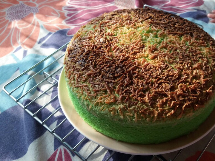 Bagaimana Membuat Chiffon Pandan Keju Takaran Sendok, Bikin Ngiler