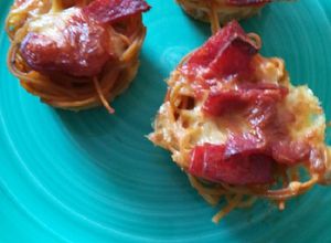 Una foto de Muffins o mantecadas de spaghetti