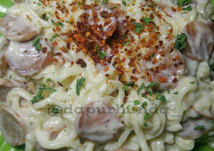 Langkah Mudah untuk Membuat 🍝Carbonara mie🍝 Anti Gagal