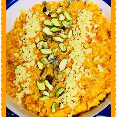 Gajar ka halwa A picture of Gajar ka halwa.