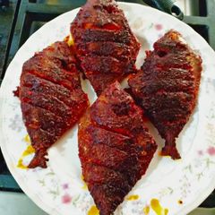 Pomfret fish fry A picture of Pomfret fish fry.