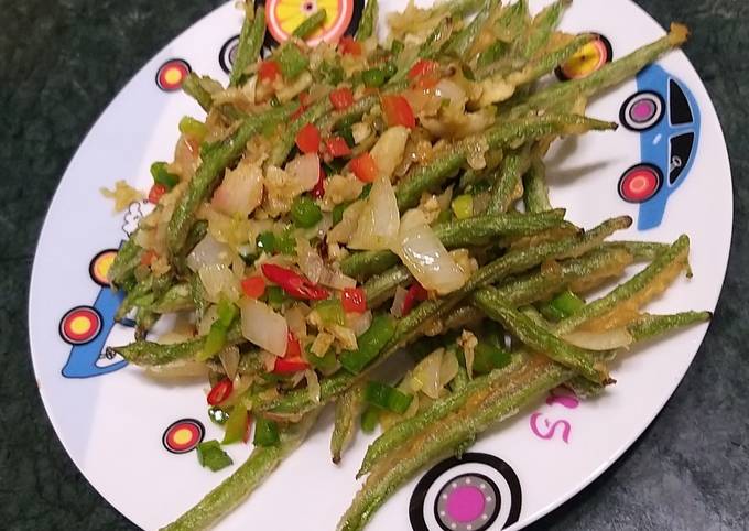 Resep Buncis Crispy Cabe Lada garam yang Lezat