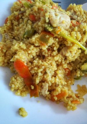 Una foto de Couscous de pollo