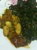 Keenjeji with chicken stew