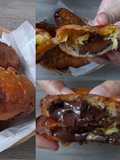 Pisang goreng kopong isi cokelat