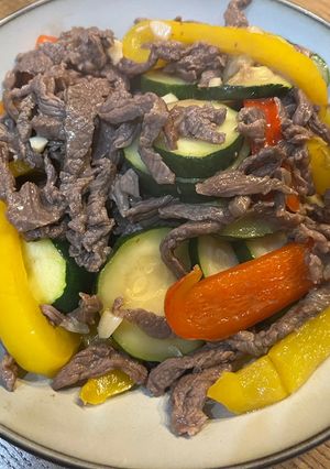肉絲炒青菜 的食譜成品照片