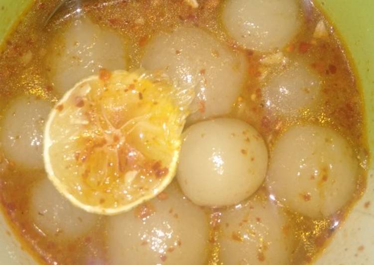 Resep: Baso aci kuah pedas Farah Quinn