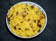 Una foto de arroz basmati con coco