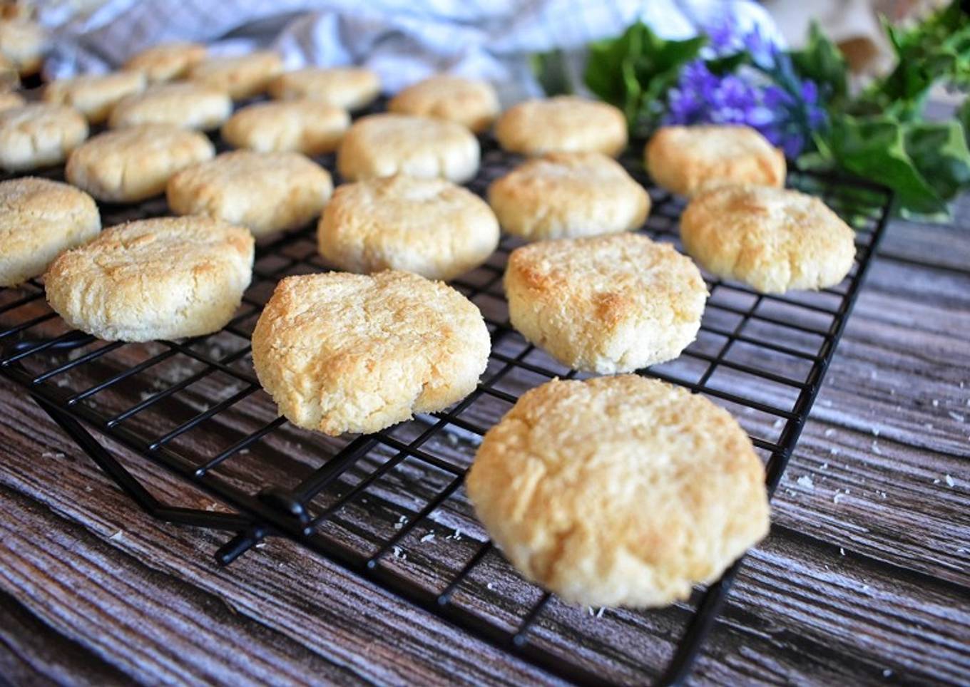 Galletas de coco con leche condensada saludable