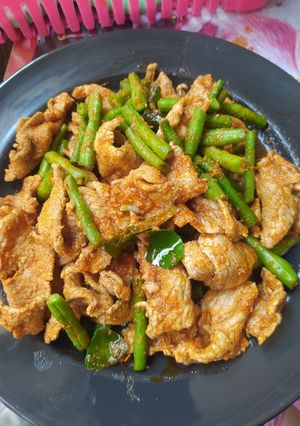 รูปของ ผัดพริกแกงหมูถั่วฝักยาว