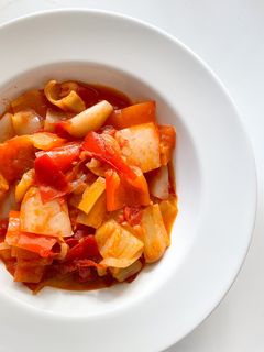 Egyszerű lecsó recept fotója