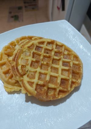 Una foto de Waffles keto dulces y salados