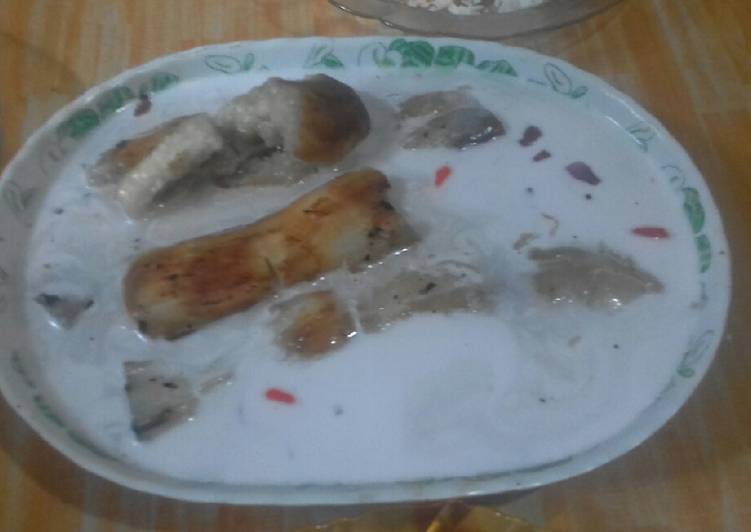 Terong bakar kuah santan😉