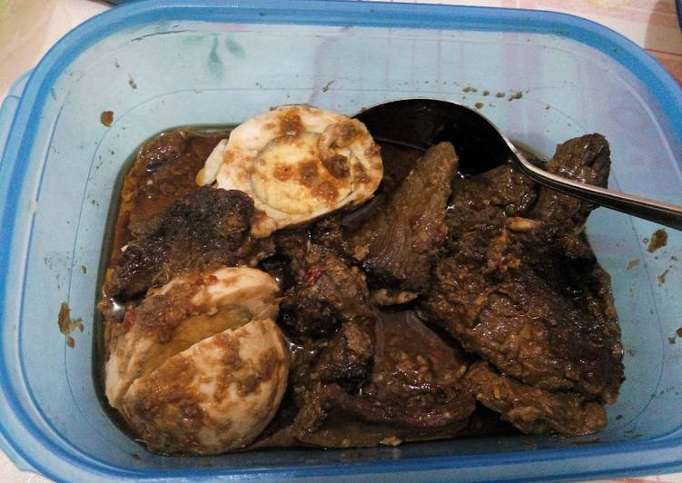 Anti Ribet, Membuat Daging bumbu lapis Bunda Pasti Bisa