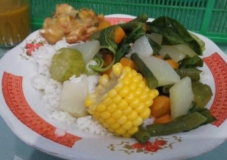 Langkah Mudah untuk Menyiapkan 2. Sayur manis simple yang Lezat