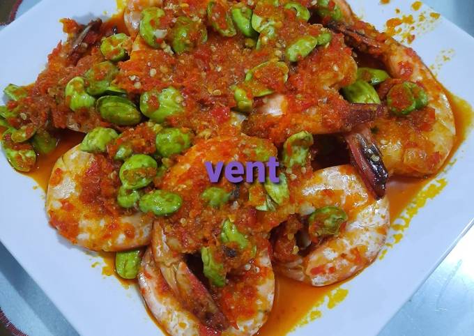 Cara Memasak Udang sambal pete Simpel