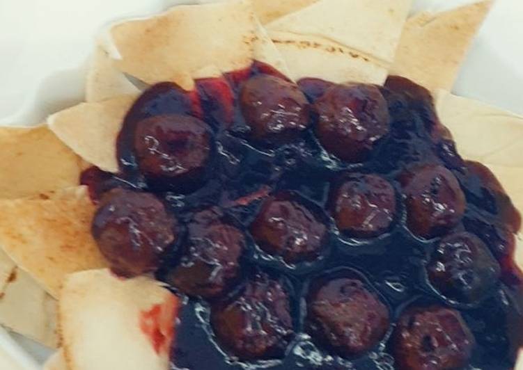 كفتة بصوص الكرز السريع
