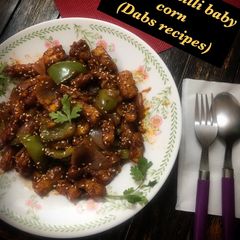 A picture of Crispy chilli babycorn.
