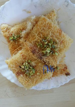 صورة لوصفة كنافة بالجبنة