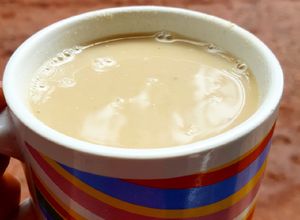 Una foto de Desayuno serrano: Quaker de haba molida