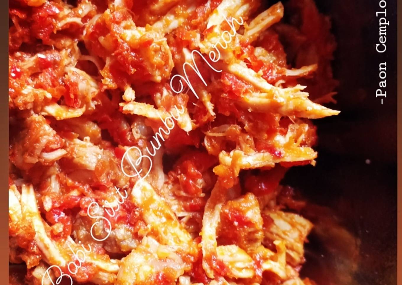 Babi Sisit Bumbu Merah