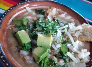 Una foto de Sopa de frijoles rancheros mi gusto