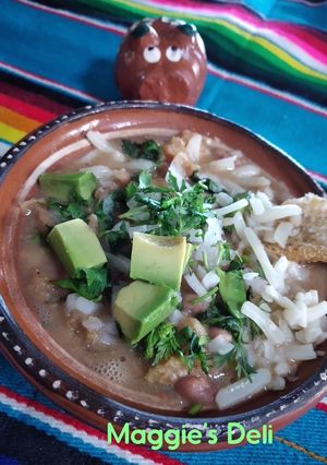 Una foto de Sopa de frijoles rancheros mi gusto