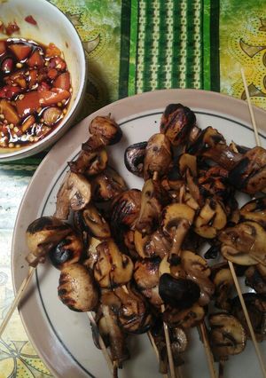 Foto resep Sate jamur kancing