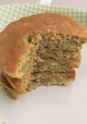 Foto resep Pancake Oatmeal + Pisang (diet)