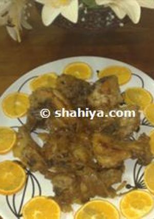صورة لوصفة طريقة عمل الدجاج بالبرتقال